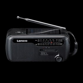 Lenco Lenco MCR-113 Notfall-Radio Kurbel/Solar/Akku schwarz