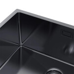 VELAZO Jednokomorový oceľový drez 54 x 44 cm PVD grafit, Velazo VELAZ5444B