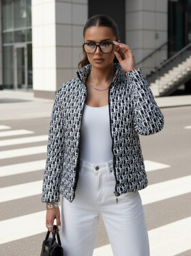 Dámska prechodná krátka prešívaná bunda MY DEAR black FashionStreet TY4505 L