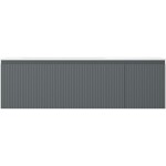 MEXEN/S - Rivel kúpeľňová skrinka 160 cm s umývadlom Vela ľavá, 1S, 1D, reliéf, grafit mat/biela mat 91A23-16047-3-BBFF66-W23L01