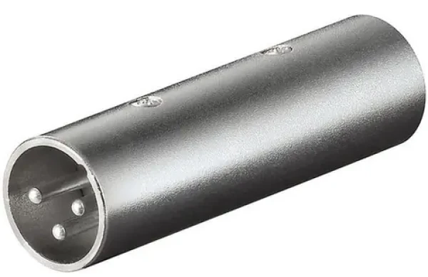MicroConnect XLR spojka XLR (M) - XLR (M) sivá (27460-MC)