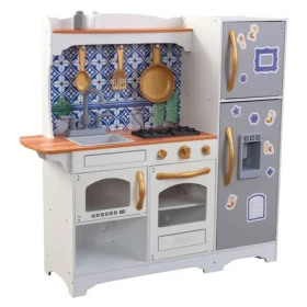 KidKraft Drevená kuchynka Mosaic s magnetickou chladničkou