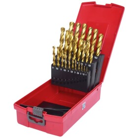 KS Tools 3304623 HSS TIN-TIP sada špirálových vrtákov do kovu, 1 mm, 1.5 mm, 2 mm, 2.5 mm, 3 mm, 3.5 mm, 4 mm, 4.5 mm, 5 mm, 5.5 mm, 6 mm, 6.5 mm, 7 mm, 7.5; 3304623