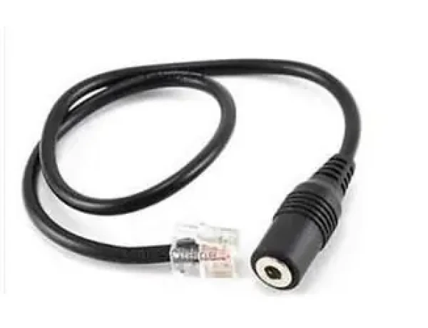 Well Mairdi MRD-QD172 čierna / Redukcia / RJ9 na 3,5 mm jack / 0,8 m / pre telefóny Yealink (10000218)
