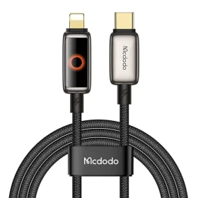 Mcdodo CA-6670 čierna / Dátový kábel / USB-C(M) / Lightning (M) / PD 36W / 1,2 m (CA-6670)