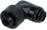 Alphacool złączka kątowa 90°, G1/4 - 16/10mm, Čierna (17081)