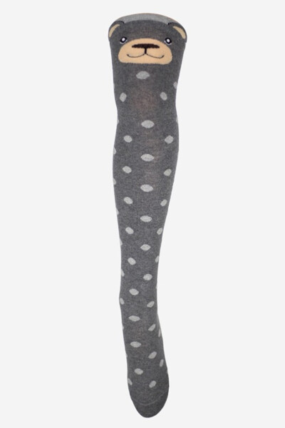 DÁMSKE VZOROVANÉ PONOŽKY hnědé uhlí UNI