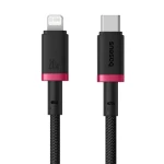 Baseus Dura (P10377800U01-02) Rýchlonabíjací kábel USB-C/Lightning 20W 2m čierno-zlatá (P10377800U01-03)