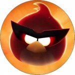 Jedlý papier Angry Birds Red v okuliaroch 19,5 cm - Pictu Hap - Pictu Hap