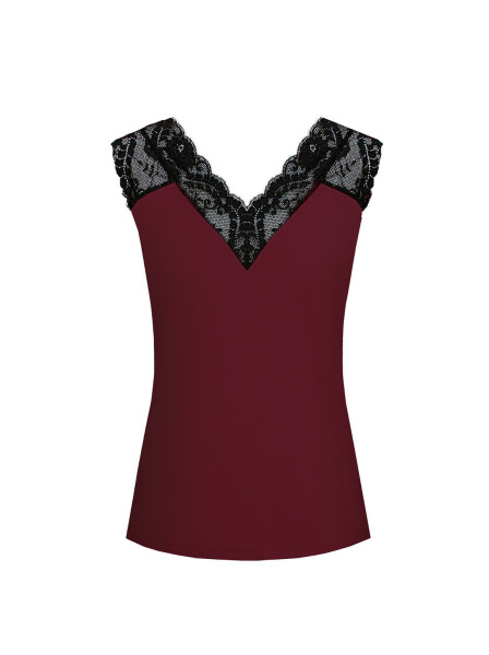 Mefemi Mix&Match Margot Čipkované pyžamové tričko S-2XL Růžová L
