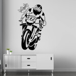 Veselá Stena Samolepka Valentino Rossi Farba: žlutá, Veľkosť: 80 X 48 cm