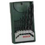 Bosch Accessories 2607019673 HSS sada špirálových vrtákov do kovu 7-dielna 2 mm, 3 mm, 4 mm, 5 mm, 6 mm, 8 mm, 10 mm valcované za tepla DIN 338 valcová stopka; 2607019673