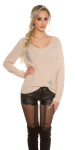 Trendy KouCla Knit sweater Destroyed Look Einheitsgroesse