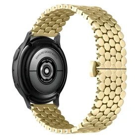 Beline Metal Honeycomb 20 mm zlatá / Remienok pre chytré hodinky / kovový / voštinový vzor