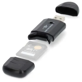 Nedis čítačka pamäťových kariet čierna / Čítačka pamäťových kariet / MMC / SD / SDHC / USB 2.0 (CRDRU2100BK)