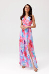 Dámske šaty SUK0477 53D /195907 Multicolor - Roco Fashion L-40 Mix barev