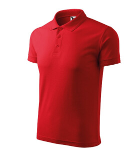 Tričko Pique Polo červené 2XL