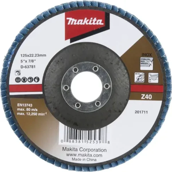 Makita D-63781 Lamelový kotúč 125 x 22.23 mm / Z40 (D-63781)