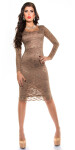 Sexy KouCla Midi-dress with lace champagne 8