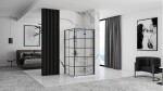 REA/S - Sprchovací kút Moliere dvere / stena 100x80 BLACK MOLDS100080B