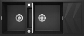 DEANTE DEANTE - Magnetic metallic graphite granitový drez, 2-bowl ZRM_G213