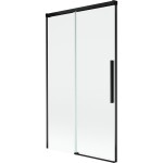 MEXEN/S - Rox vaňová zástena 2-krídlová posuvná 100 x 150, transparent, čierna 8C9-100-001-70-00