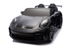 Mamido Mamido Elektrické autíčko Porsche 911 GT3 XXL | 24V14Ah | 12km/h | Nafukovacie kolesá | 2x320W | Pre 2 deti | Lakované čierne