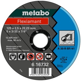 Metabo 616732000 rezný kotúč rovný 125 mm 22.23 mm 25 ks; 616732000