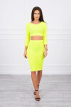 Dámsky set 9084 Neon yellow - K-Fashion UNI neon žlutá