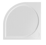 OLSEN SPA - Štvrťkruhová mramorová sprchová vanička Laka R550 - Rozmer A - 90, Rozmer B - 90 VANKCCTVRT90