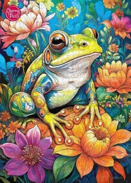 Cherry PAZZI Puzzle Kvetinová žaba