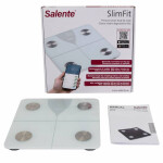 Salente SlimFit biela / osobná diagnostická fitness váha / 180kg / Bluetooth (8595683203128)