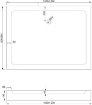 MEXEN - Rio sprchová vanička obdĺžniková 100x80, biela 45108010