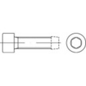 TOOLCRAFT 141301 závitníkové skrutky M4 40 mm vnútorný šesťhran DIN 7500 ocel glavanizované zinkom 500 ks; 141301