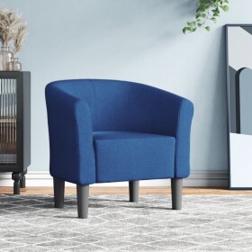 VidaXL vidaXL Fotel klubowy, Modrý, obity tkaniną