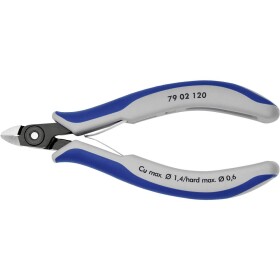 Bočné štiepacie kliešte pre elektroniku a jemnú mechaniku Knipex Knipex-Werk 79 02 120, s fazetou, 120 mm; 79 02 120