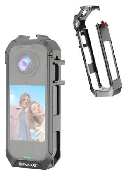 Puluz PU1063H sivá / Ochranné púzdro / Insta360 X4 Air / hliníková zliatina / magnetická základňa (PU1063H)