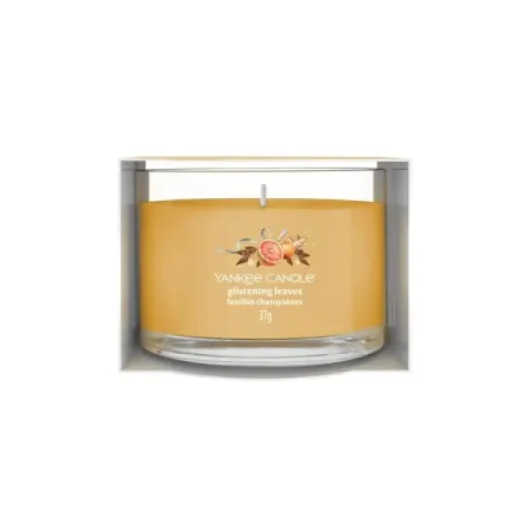 Yankee Candle votívna sviečka plnená v skle Glistening Leaves (5038581166803)