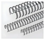 EuroSupplies Kovové chrbty 8mm čierna / pre 36-50 listov - 80 g papiera / 100 ks