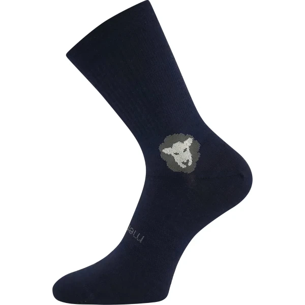 VOXX Ponožky dětské anatomicky tvarované BAREFOOTIK MERINO se stříbrem TMAVĚ MODRÉ (3 páry) 30-34 124988