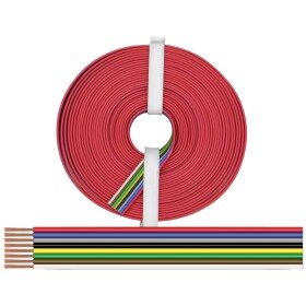 Donau Elektronik 225-885-10 opletenie / lanko 8 x 0.25 mm² + 8 x 0.25 mm² čierna, červená, modrá, sivá, zelená, biela, žltá, hnedá 10 m; 225-885-10