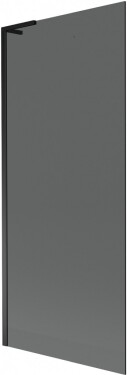 MEXEN/S - Next L vaňová zástena FIX 80 x 150, grafit, čierna 895-080-000-03-40-70