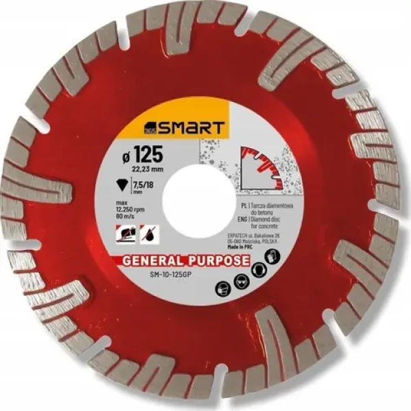 SMART SM-10-125GP / Diamantový kotúč / 125 mm / General Purpose (10-125GP)