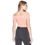 GUESS tričko Norah Off-the-Shoulder Top ružový L Ružová