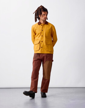 Service Works Waxed Barn Coat Ochre S