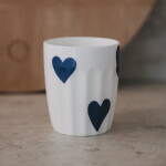 Eulenschnitt Porcelánový hrnek Hearts 290 ml – dark blue