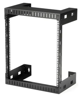 StarTech 12U nástenný rozvádzač čierna / Nástenný rozvádzač / 504×641×305 mm / nosnosť 90 kg (RK12WALLO)