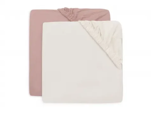 Jollein Prestieradlo napínacie 40/50 x 80/90 cm Wild Rose/Ivory 2 ks (2511-501-68013)