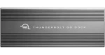 OWC Thunderbolt Go Dock strieborná / Dokovacia stanica / 2x Thunderbolt 4 / USB-C / SD čítačka / 90W PD (OWCTB4DKG11P)