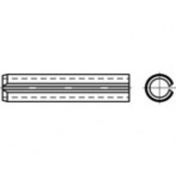 TOOLCRAFT TO-5390766 upínacie kolíky pružinová ocel 200 ks; TO-5390766